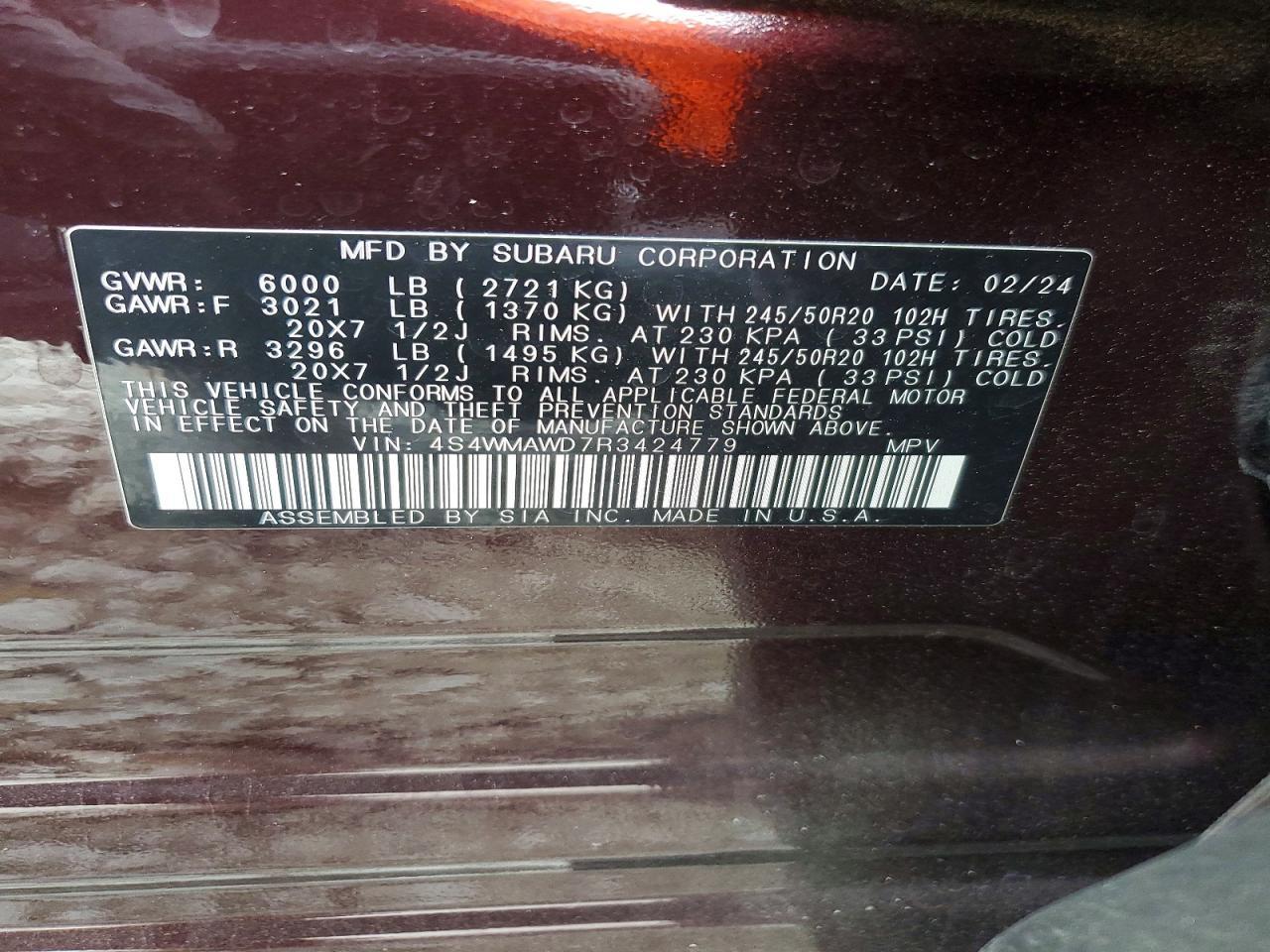 2024 SUBARU Ascent