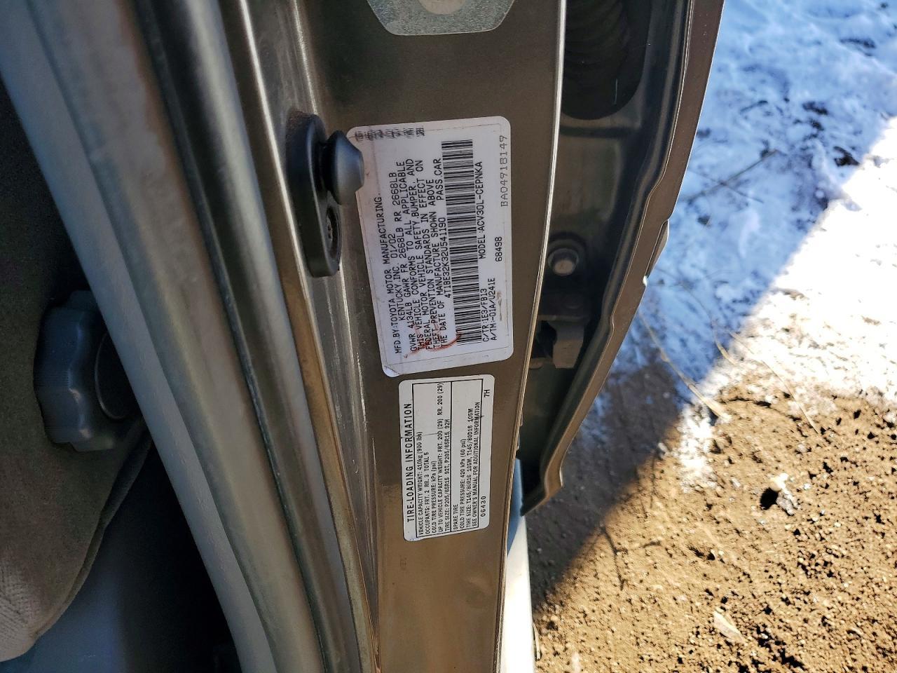 2002 TOYOTA CAMRY