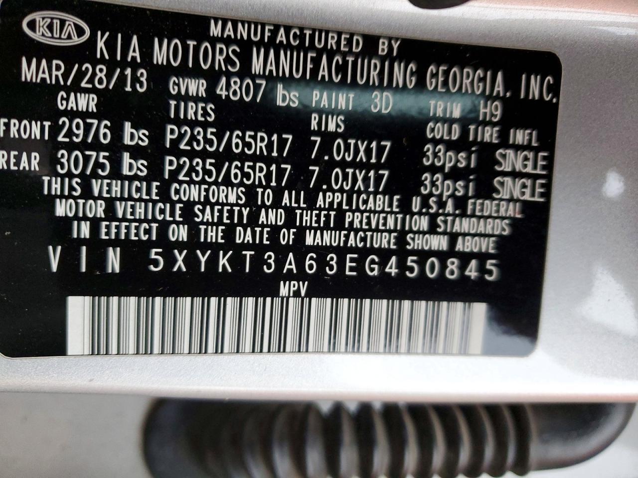 2014 KIA SORENTO