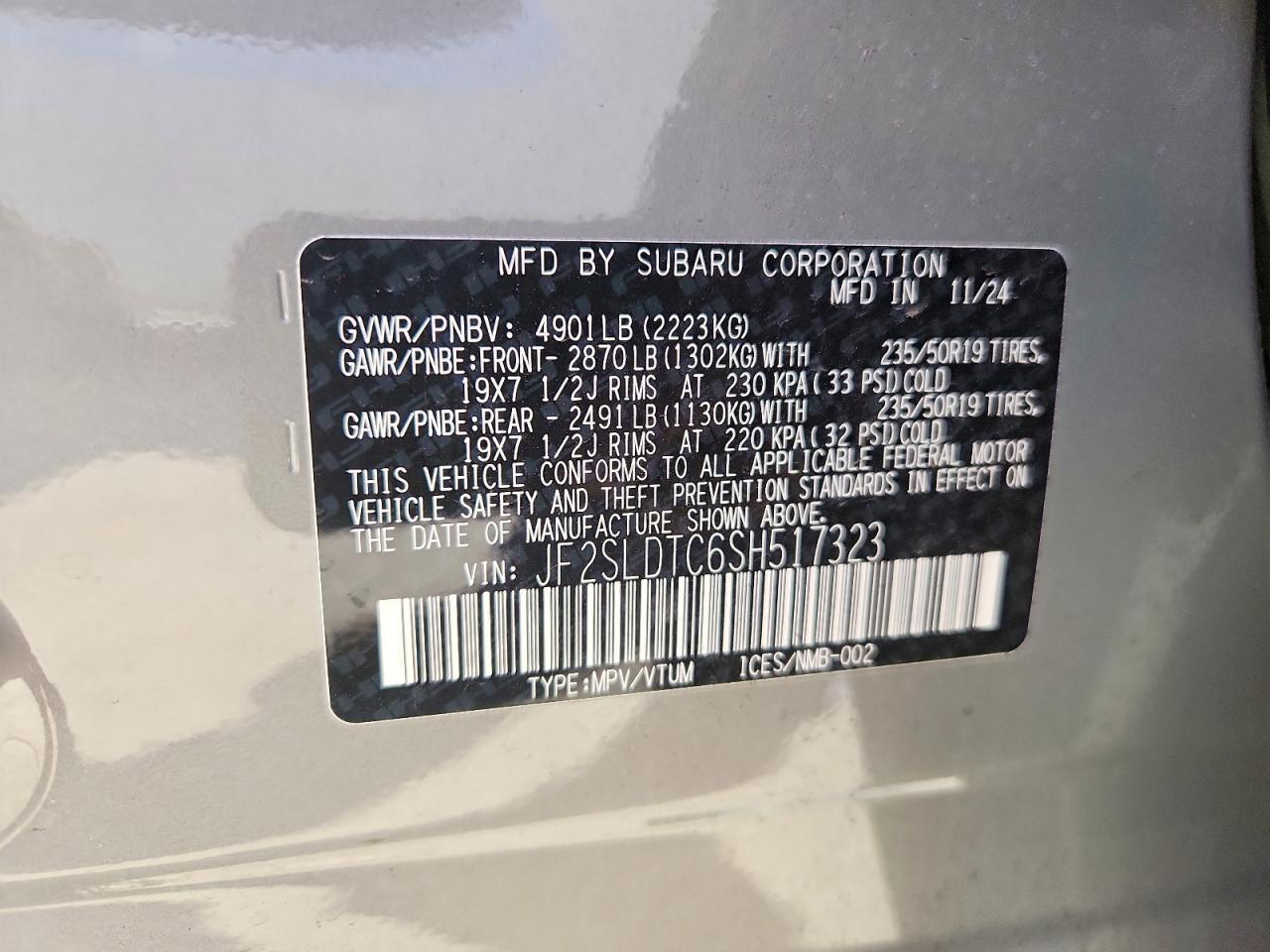 2025 SUBARU FORESTER