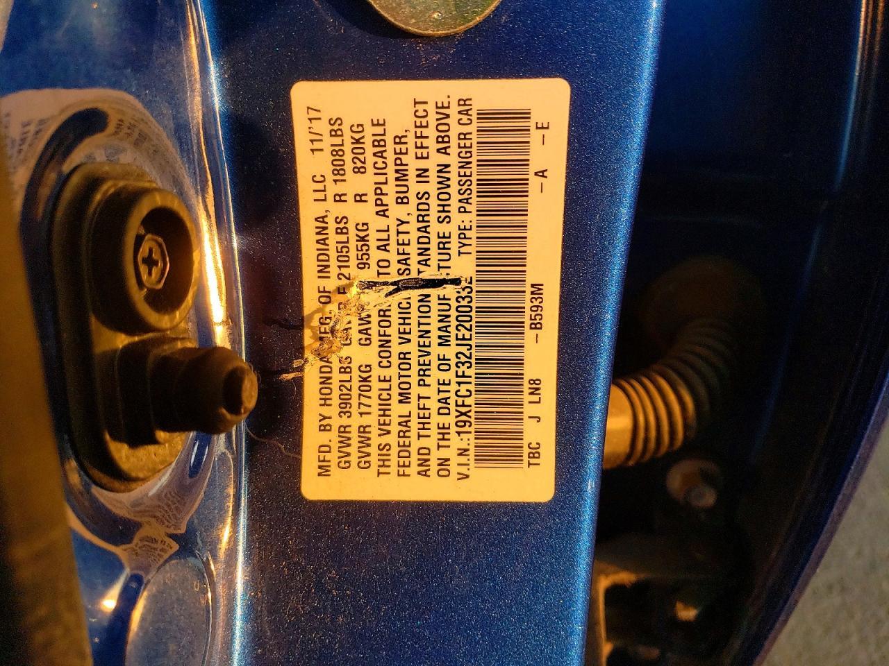 2018 HONDA CIVIC