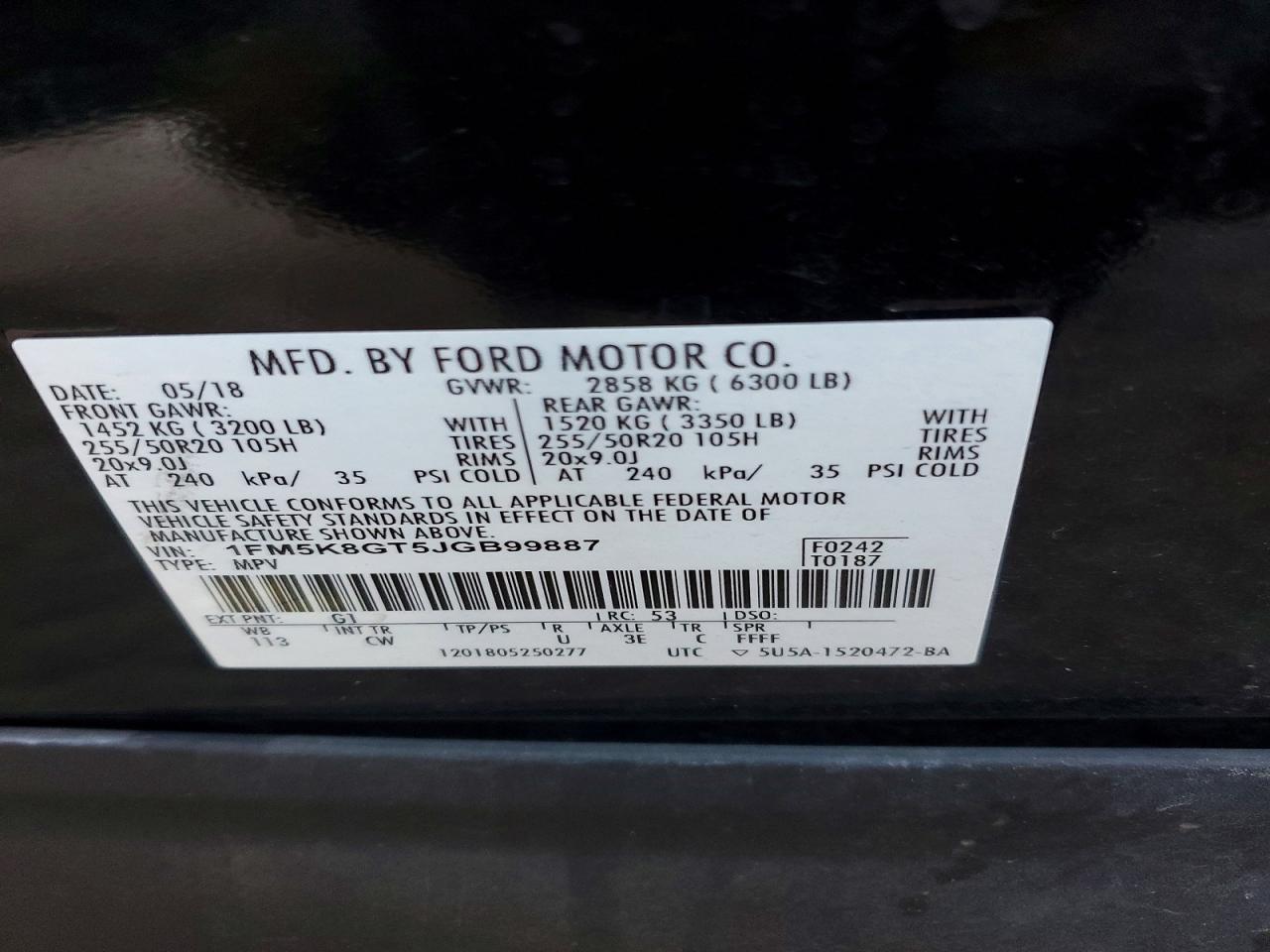 2018 FORD Explorer Sport Trac
