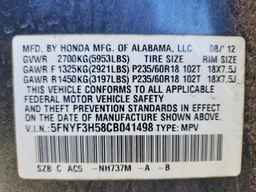 2012 HONDA PILOT