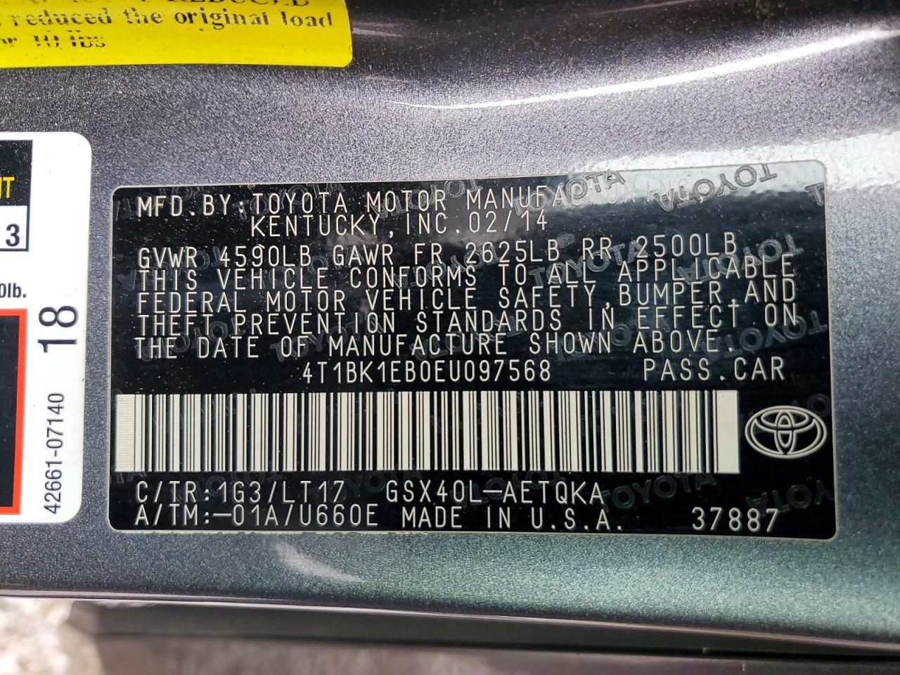 2014 TOYOTA Avalon
