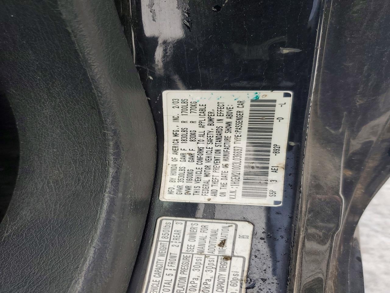 2003 HONDA CIVIC
