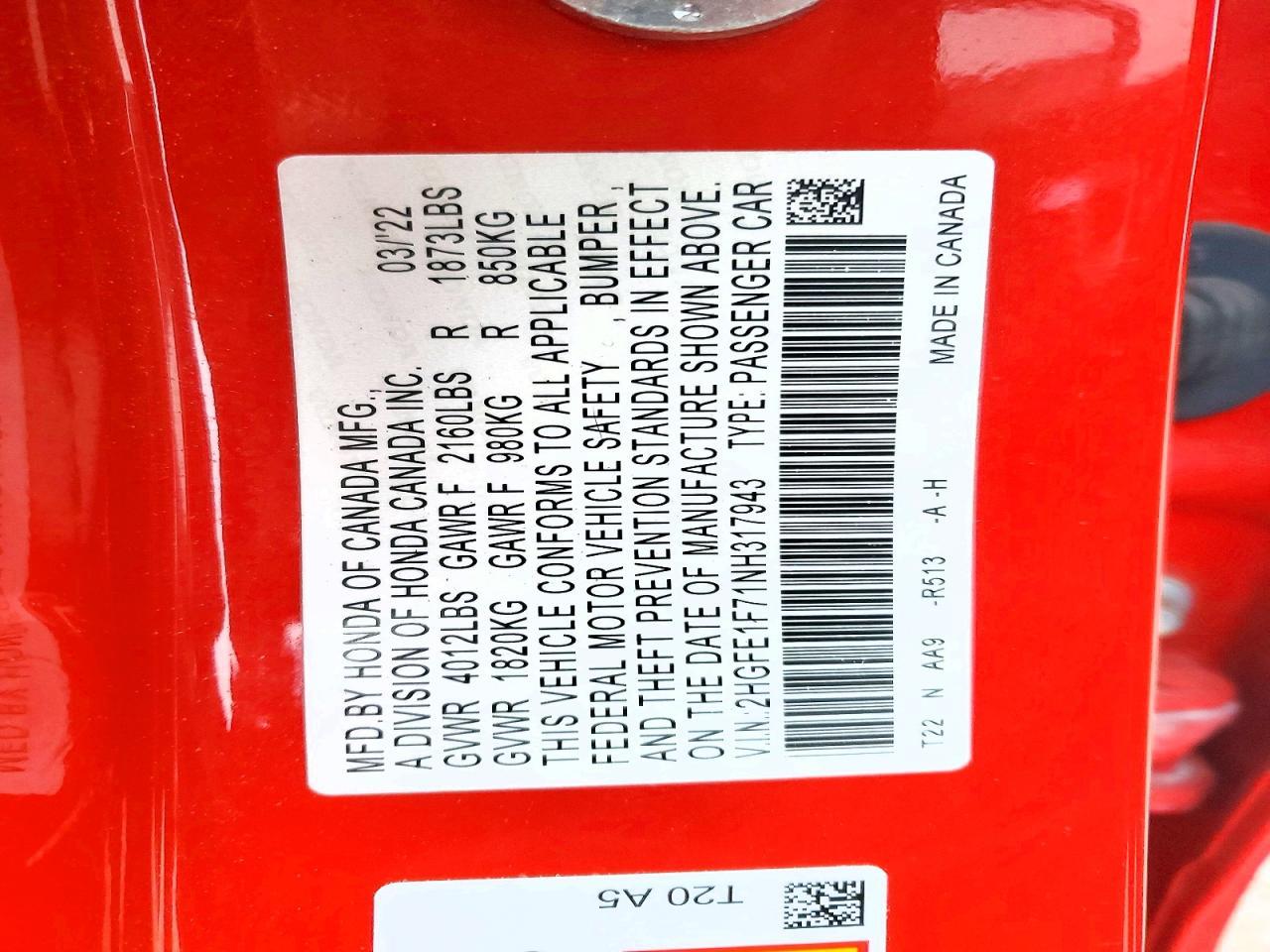 2022 HONDA CIVIC