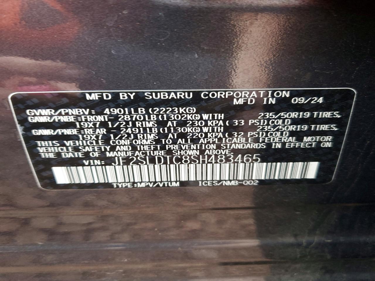 2025 SUBARU FORESTER