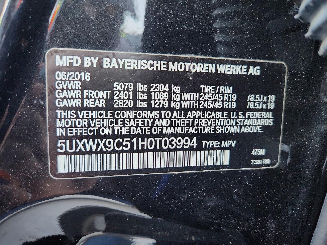 2017 BMW X3