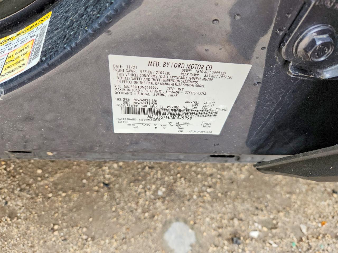 2021 FORD EcoSport