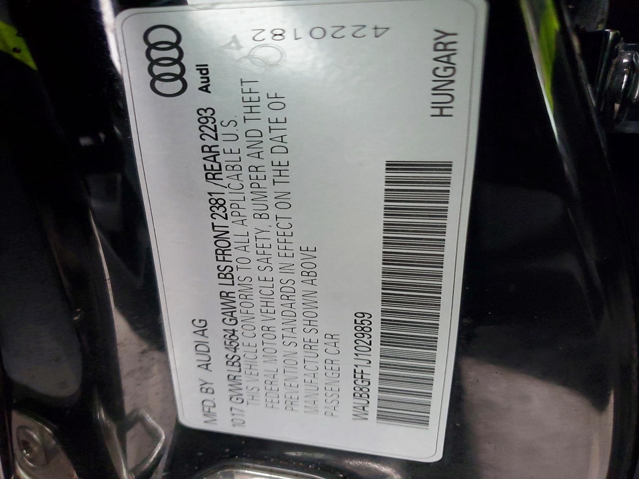2018 AUDI A3