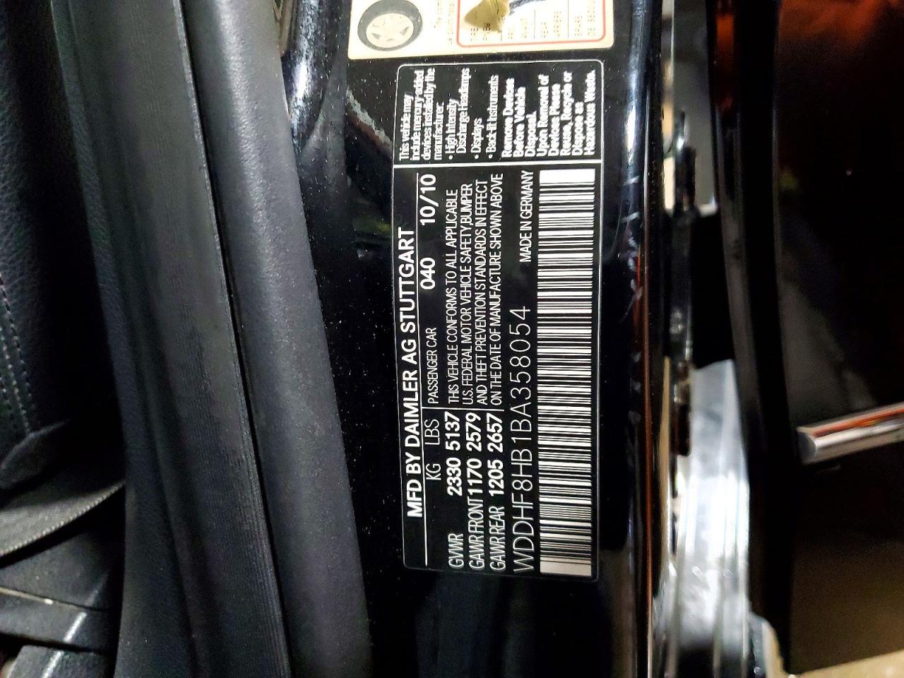 2011 MERCEDES-BENZ E-Class