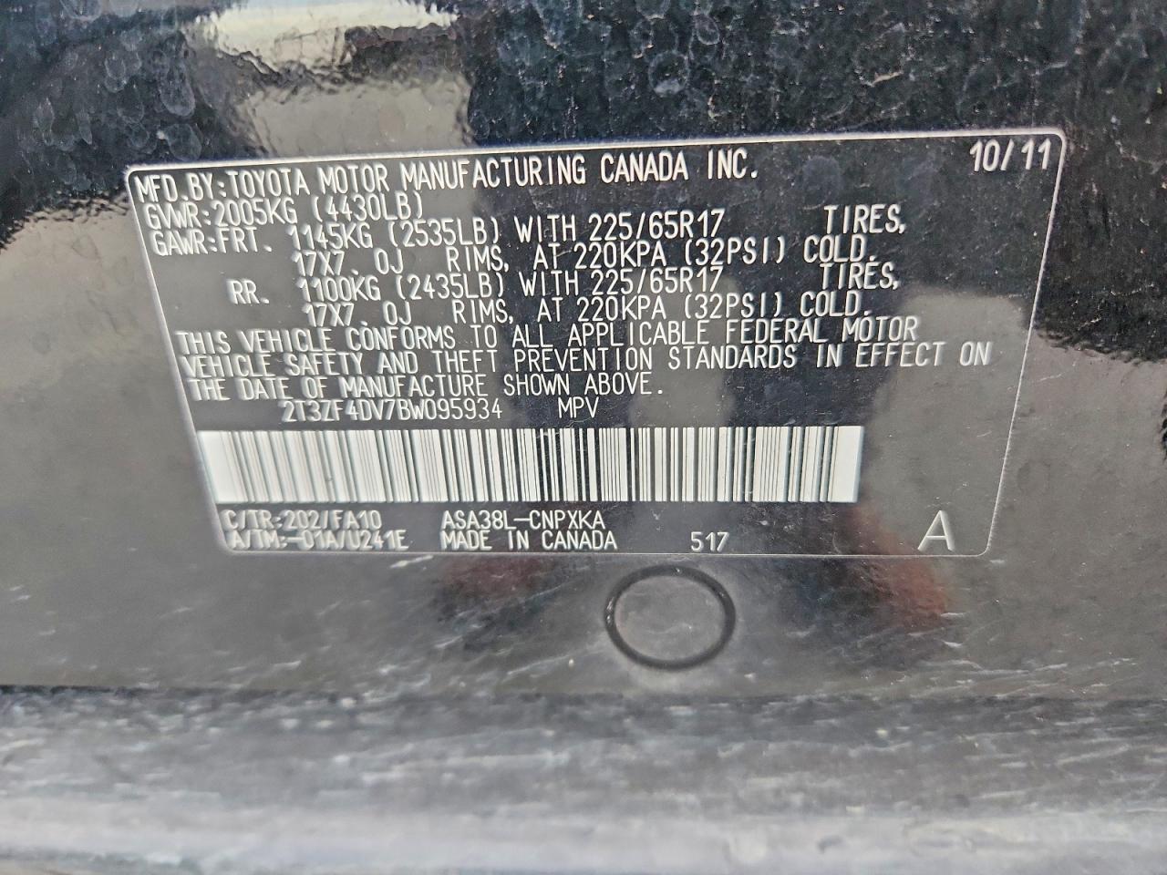 2011 TOYOTA RAV4