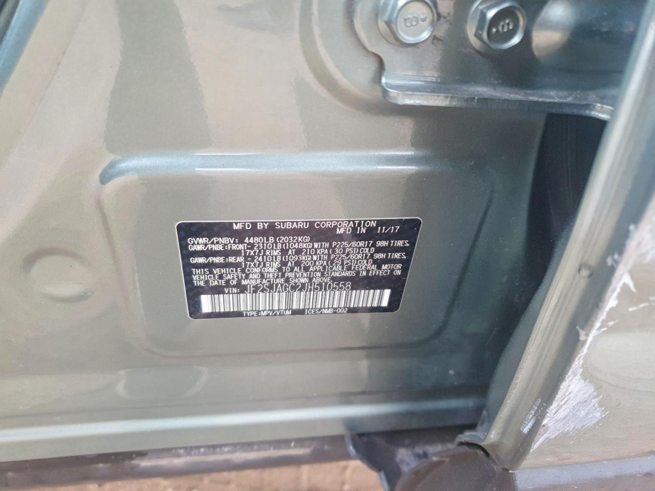 2018 SUBARU FORESTER