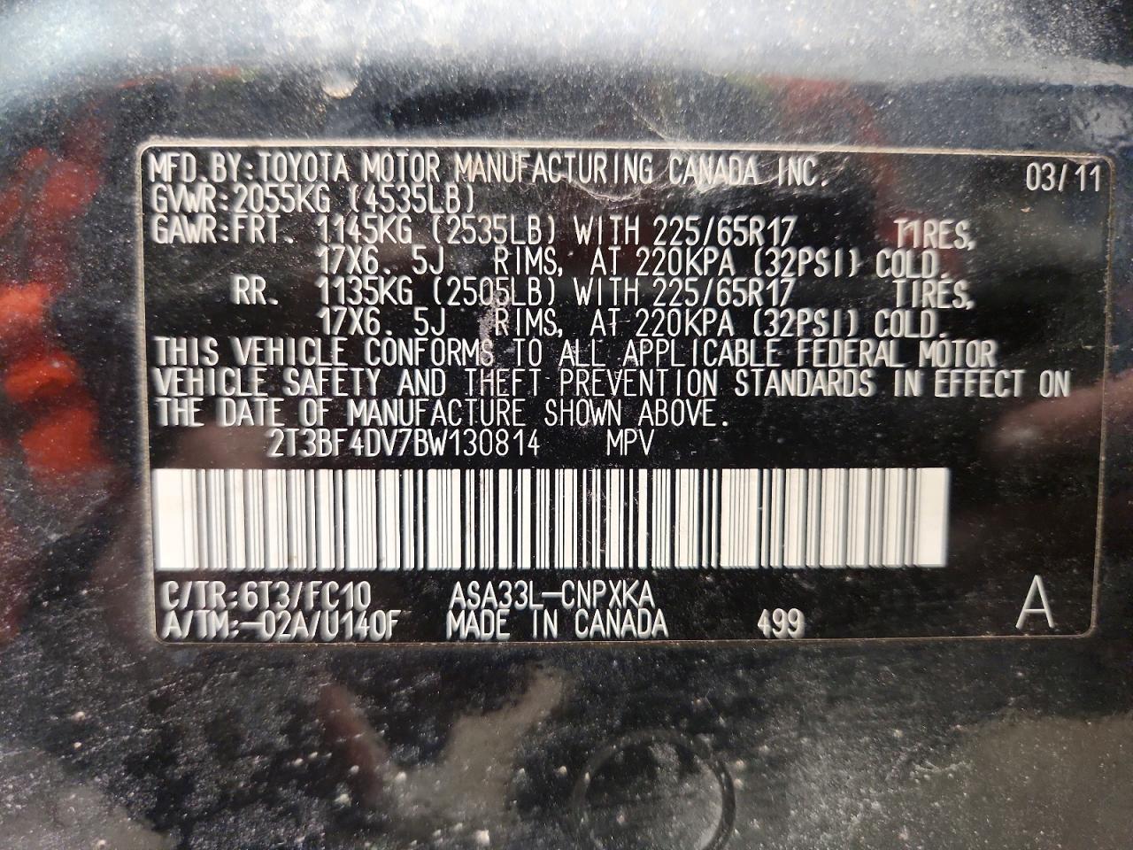 2011 TOYOTA RAV4