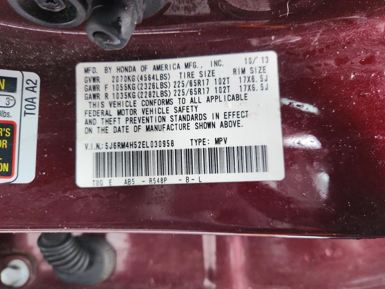 2014 HONDA CR-V