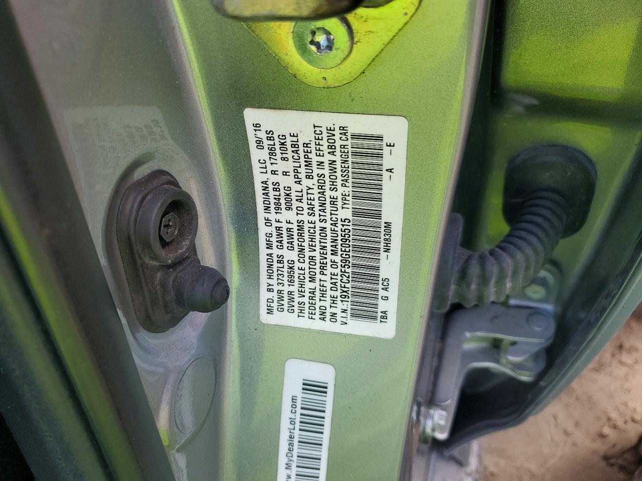 2016 HONDA CIVIC
