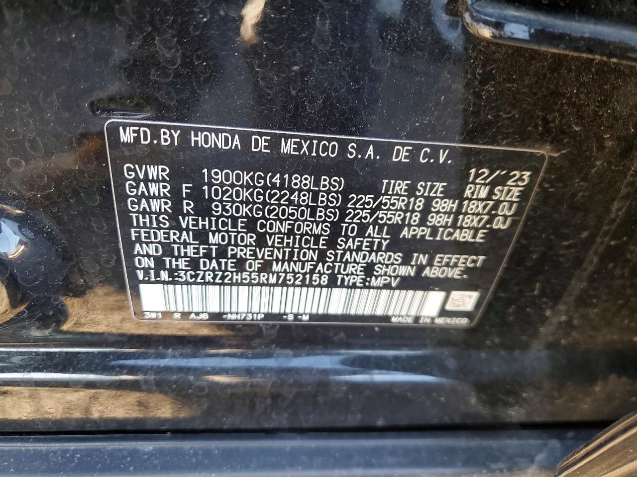 2024 HONDA HR-V