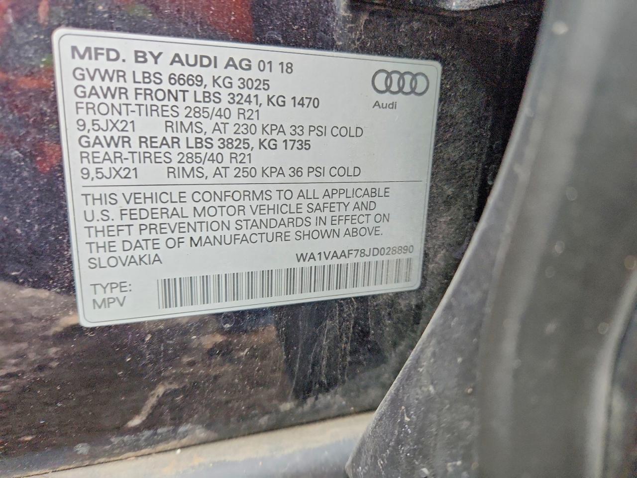 2018 AUDI Q7