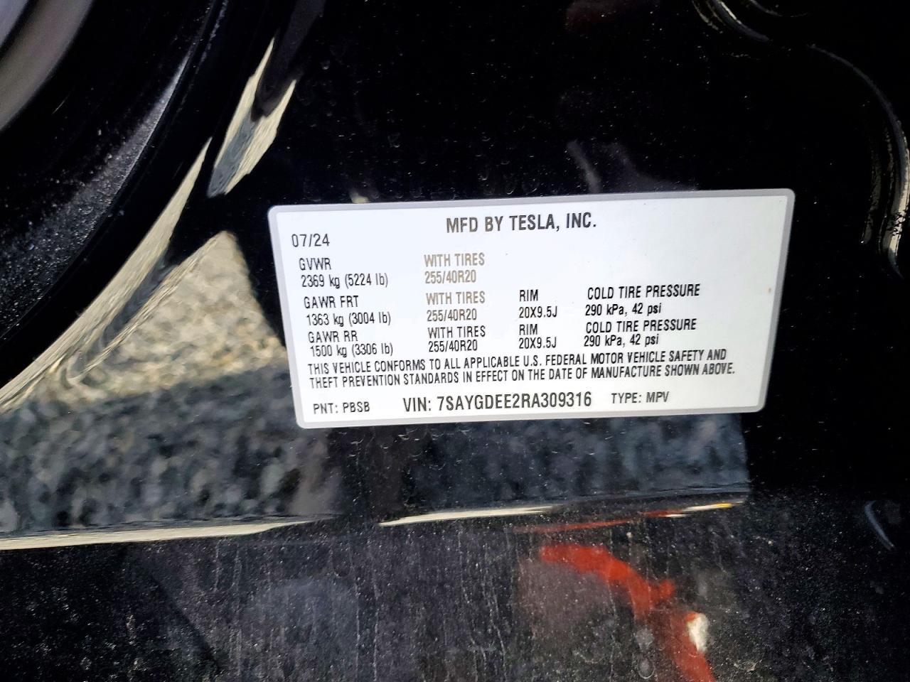 2024 TESLA MODEL Y