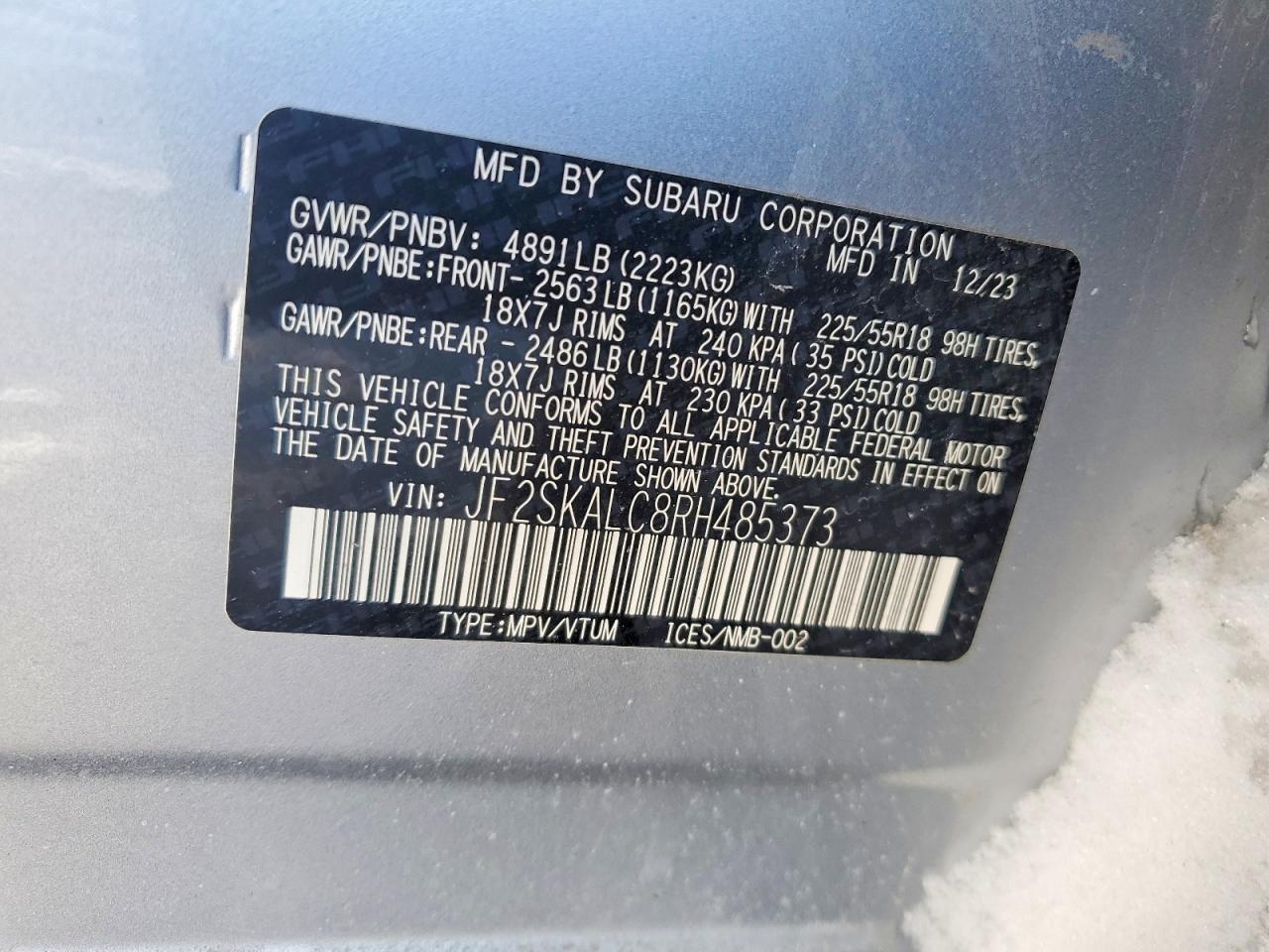 2024 SUBARU FORESTER