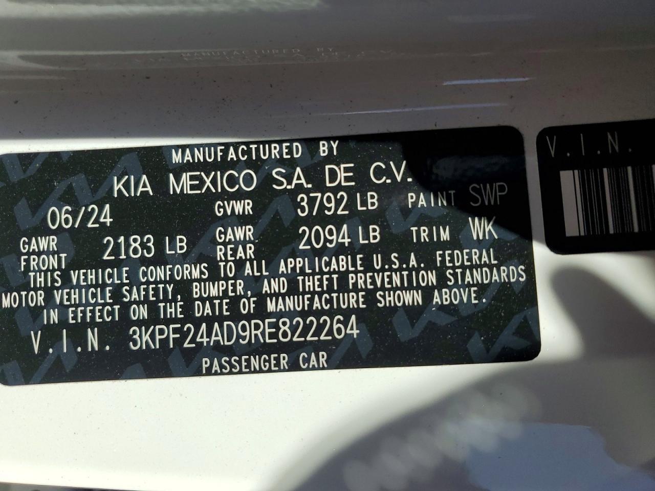 2024 KIA FORTE