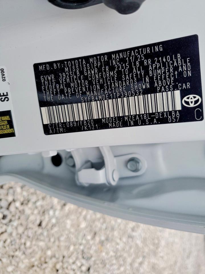 2026 TOYOTA COROLLA
