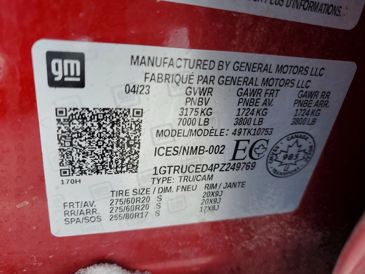 2023 GMC Sierra