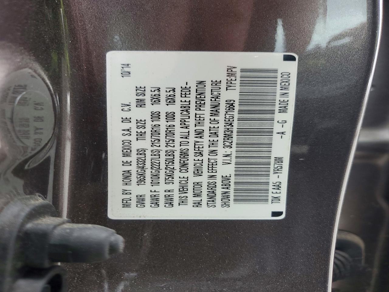2014 HONDA CR-V