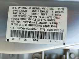 2007 HONDA ACCORD
