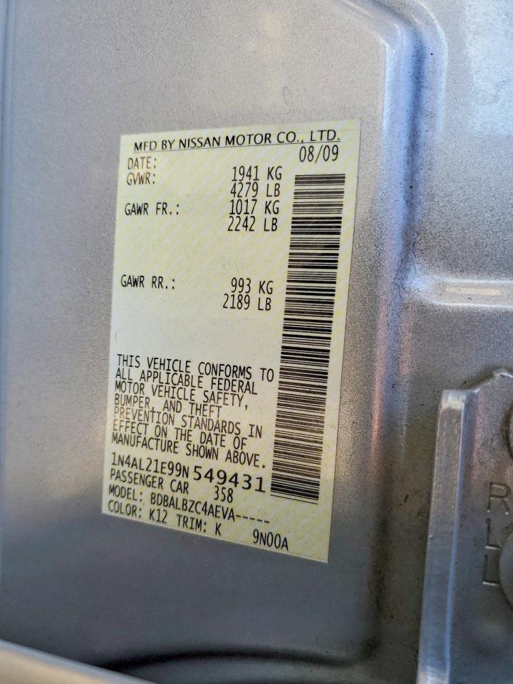 2009 NISSAN ALTIMA