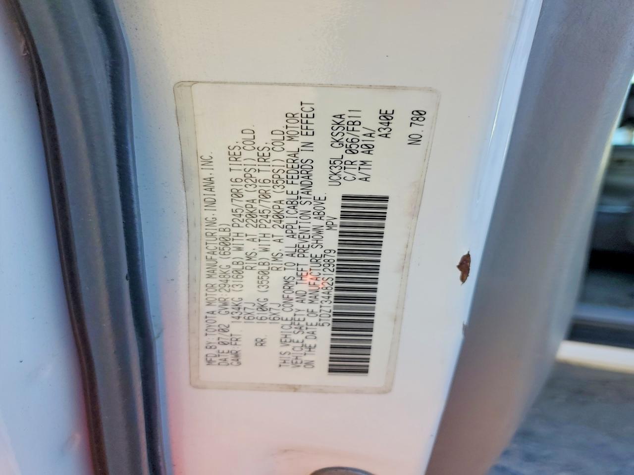 2002 TOYOTA Sequoia