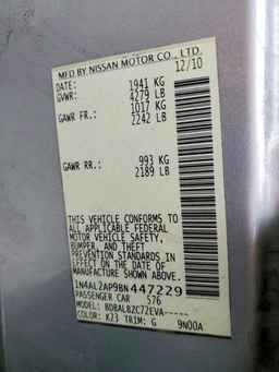 2011 NISSAN ALTIMA