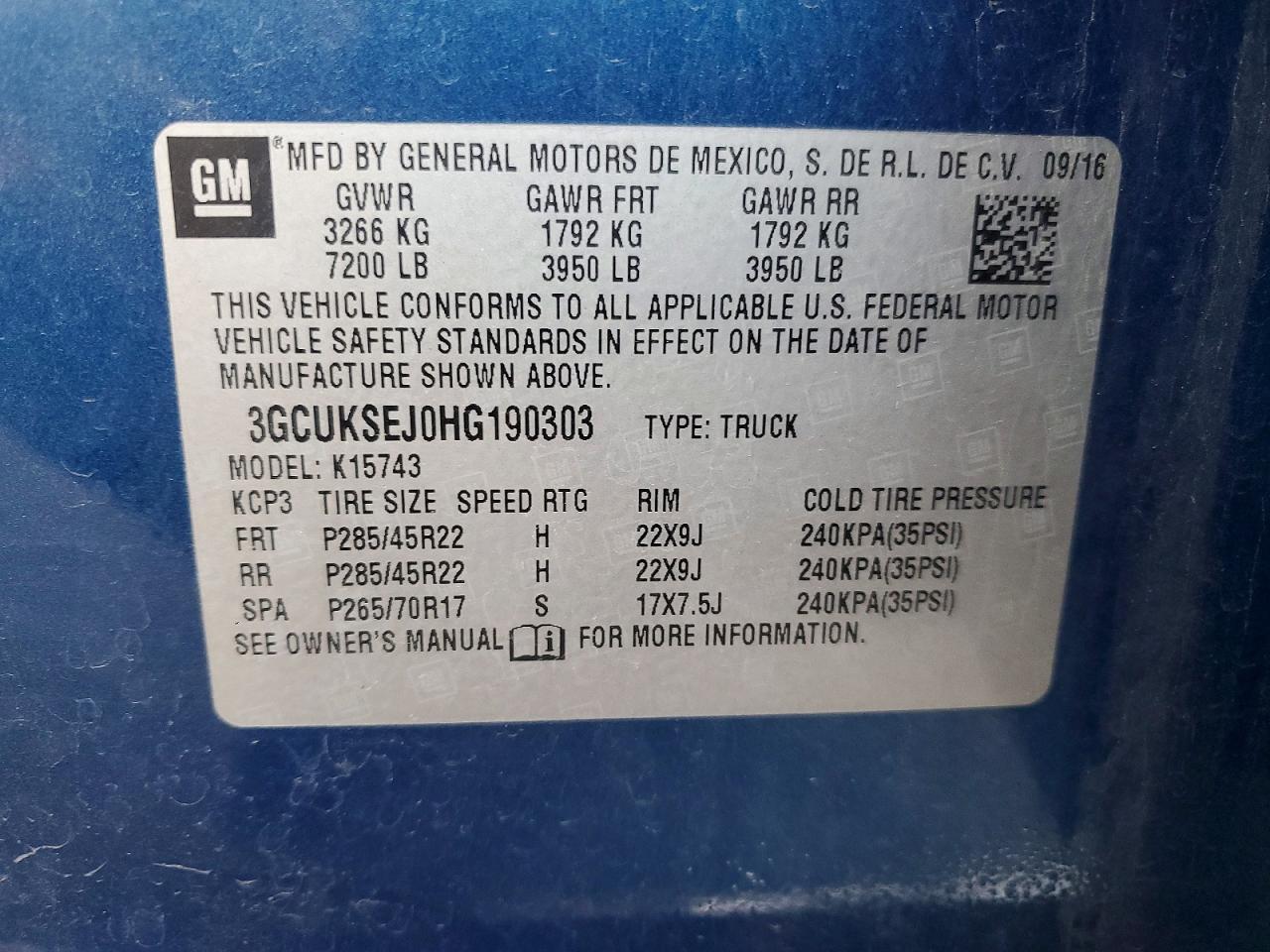 2017 CHEVROLET Silverado