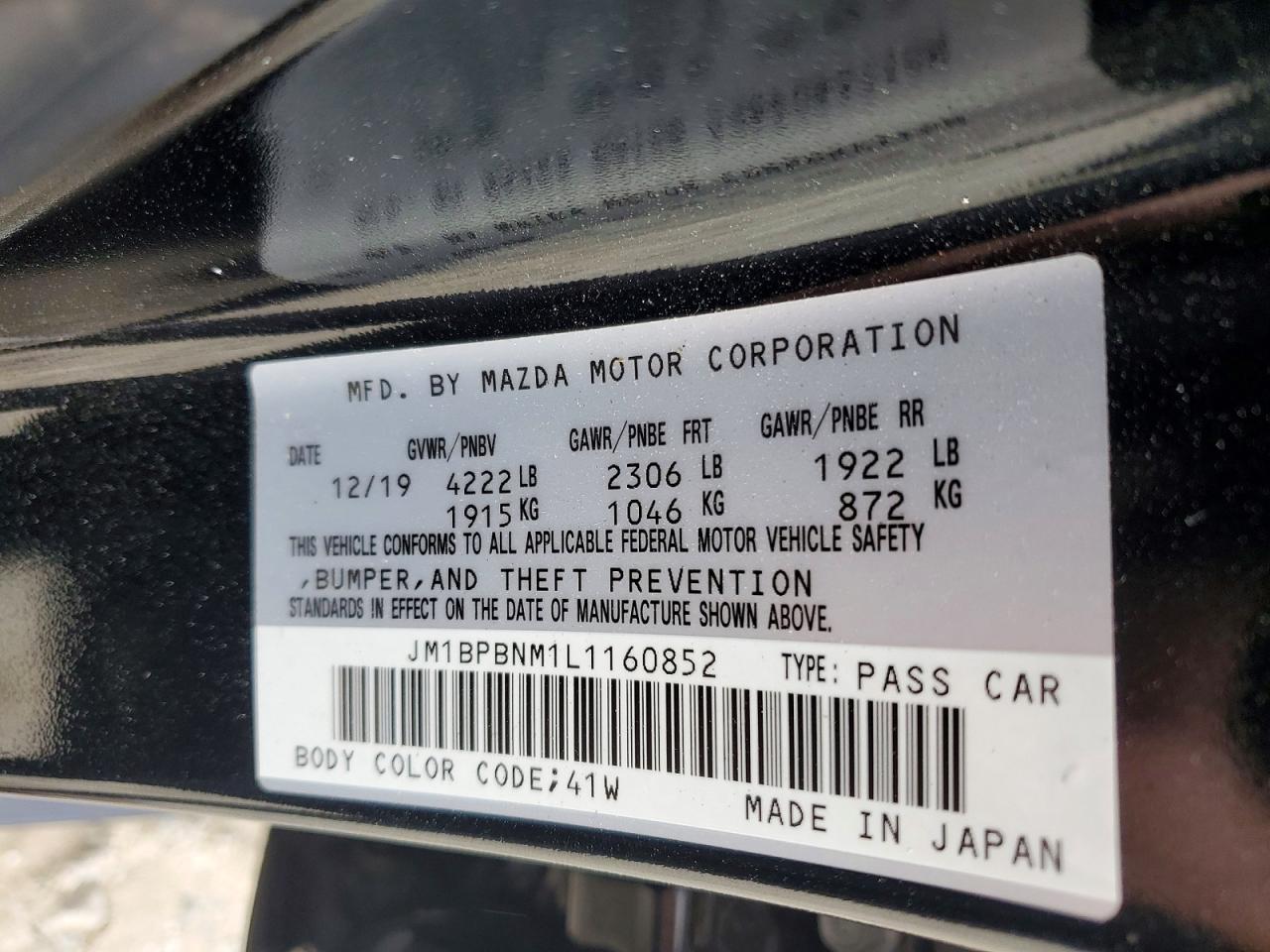 2020 MAZDA 3