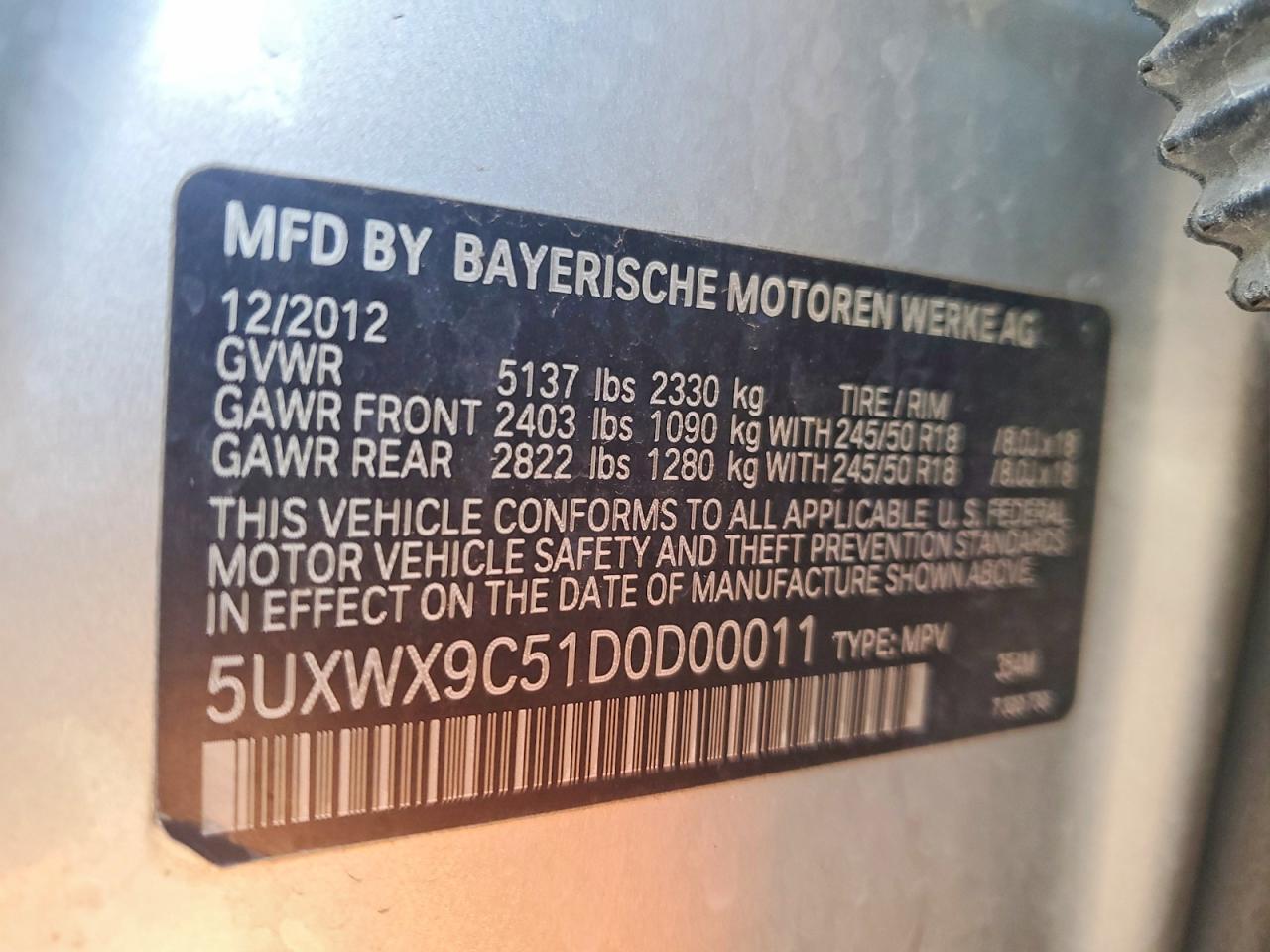 2013 BMW X3