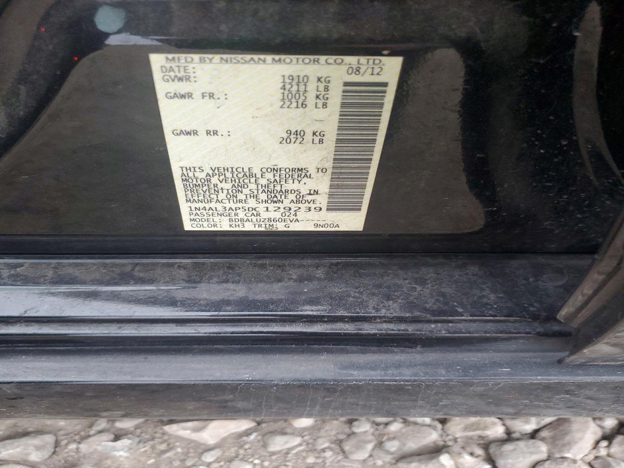 2013 NISSAN ALTIMA