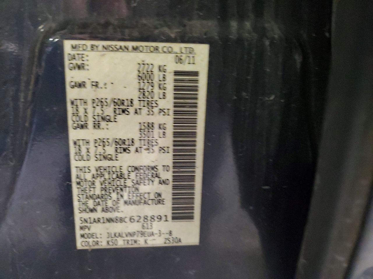 2011 NISSAN PATHFINDER