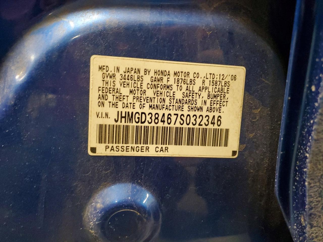 2007 HONDA FIT