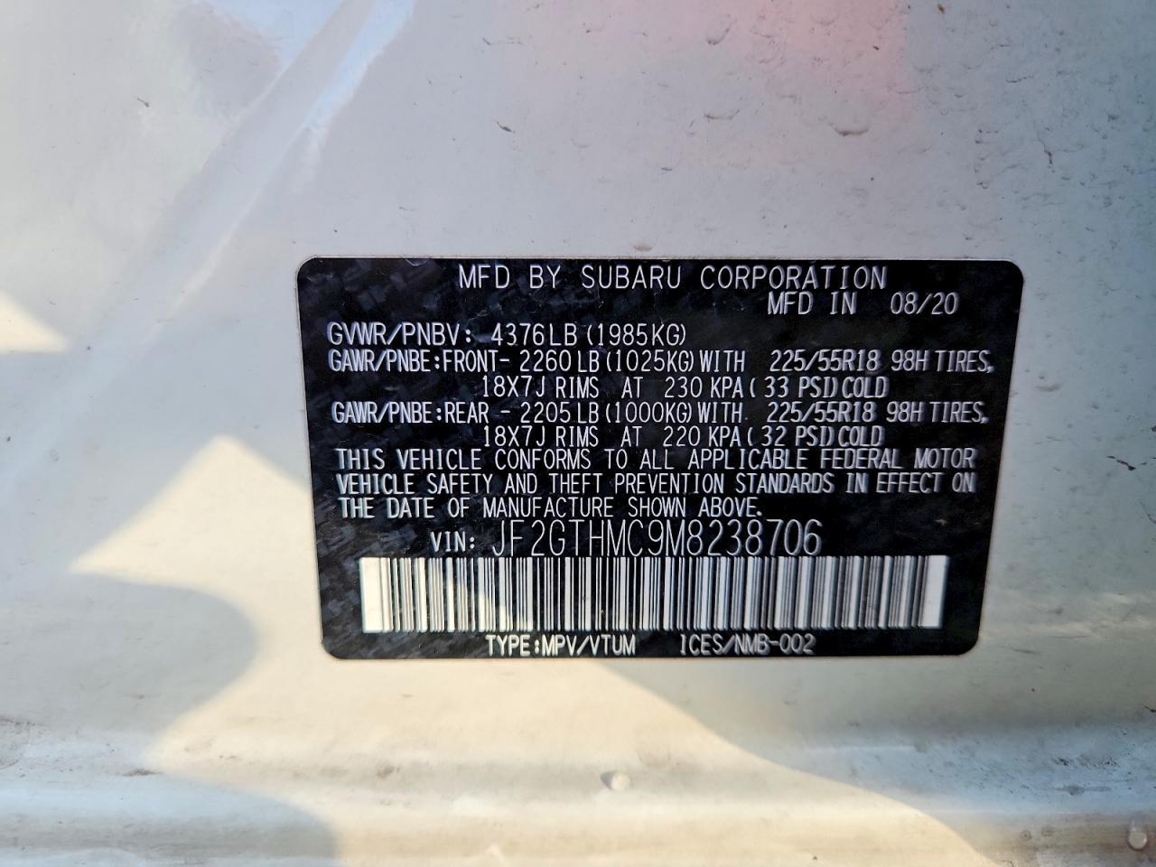 2021 SUBARU Crosstrek