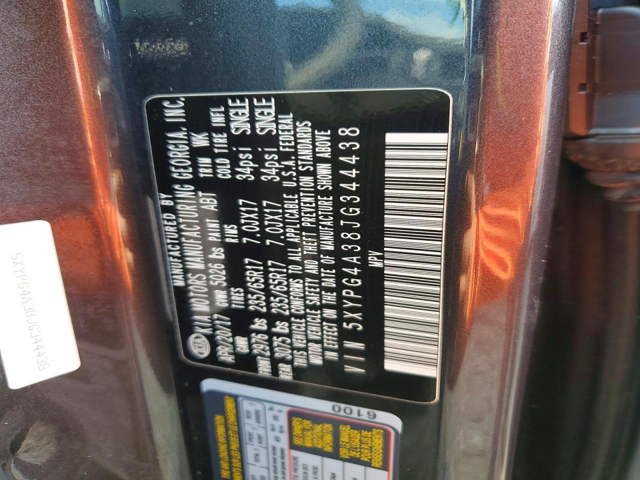 2018 KIA SORENTO