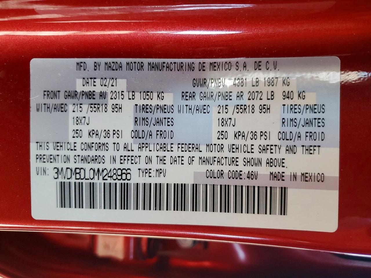 2021 MAZDA CX-30