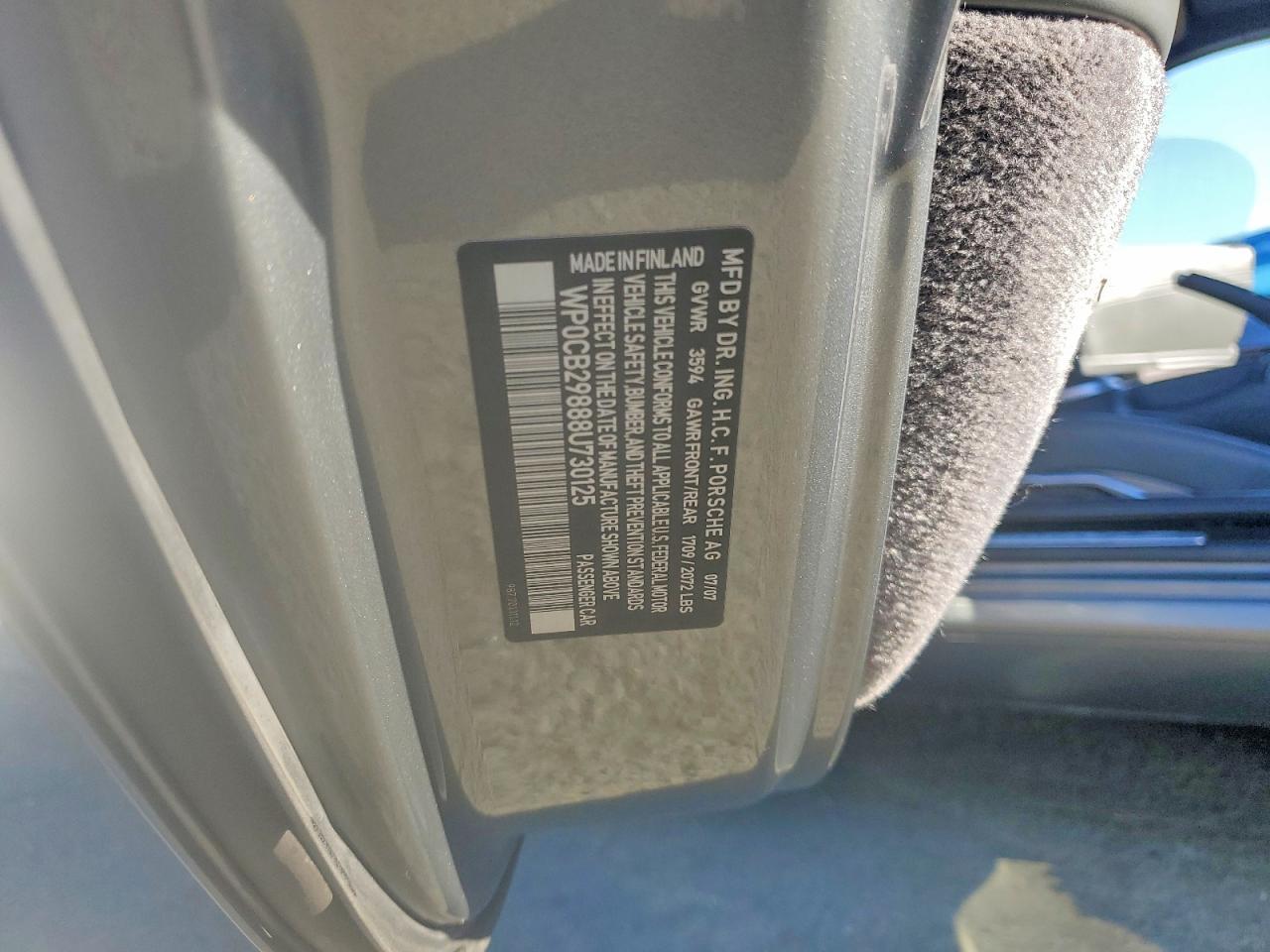 2008 PORSCHE Boxster
