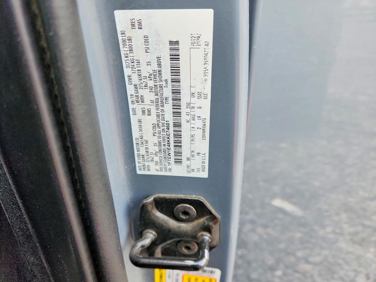 2019 FORD F-150