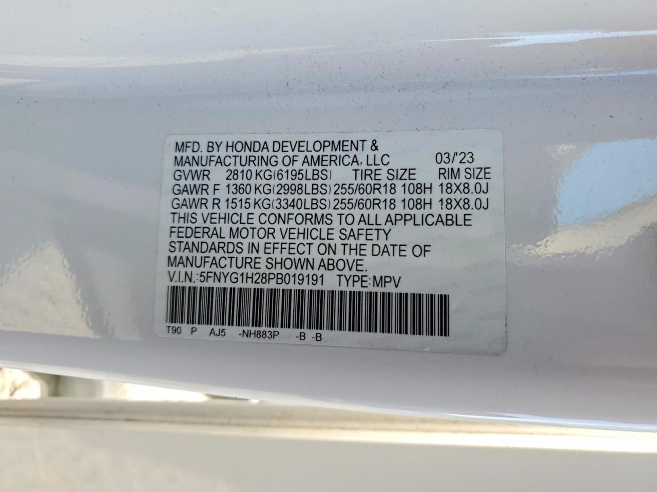 2023 HONDA PILOT