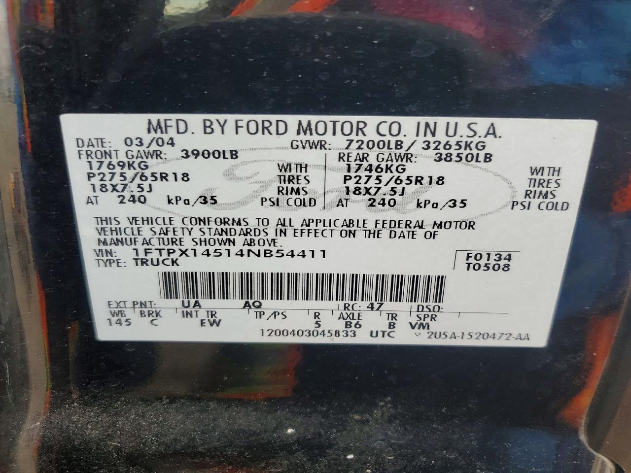 2004 FORD F-150