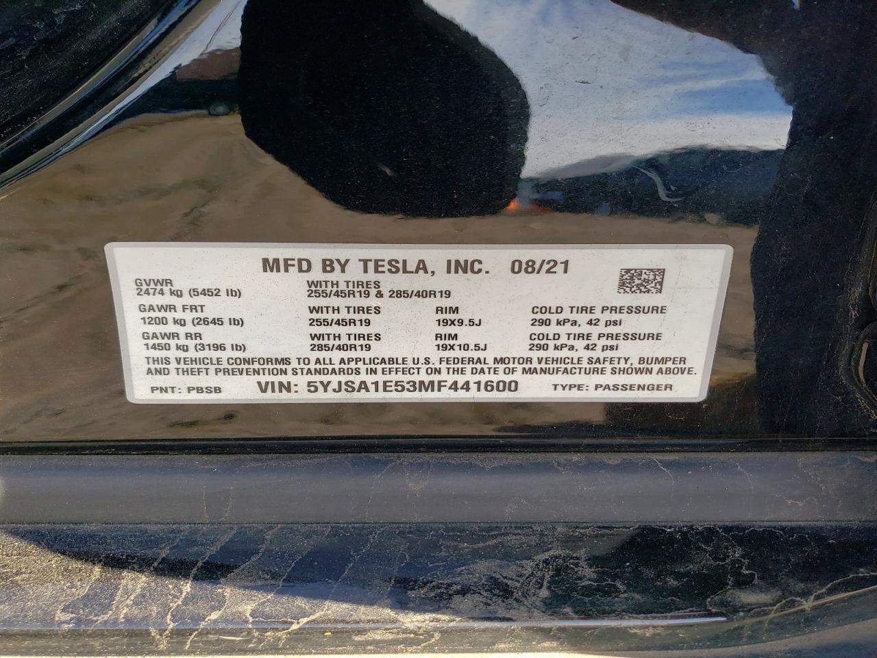 2021 TESLA MODEL S