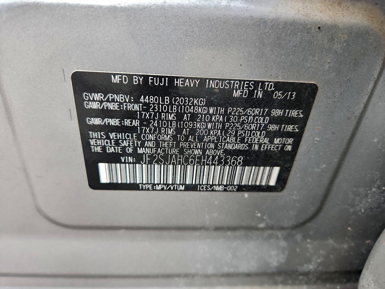 2014 SUBARU FORESTER