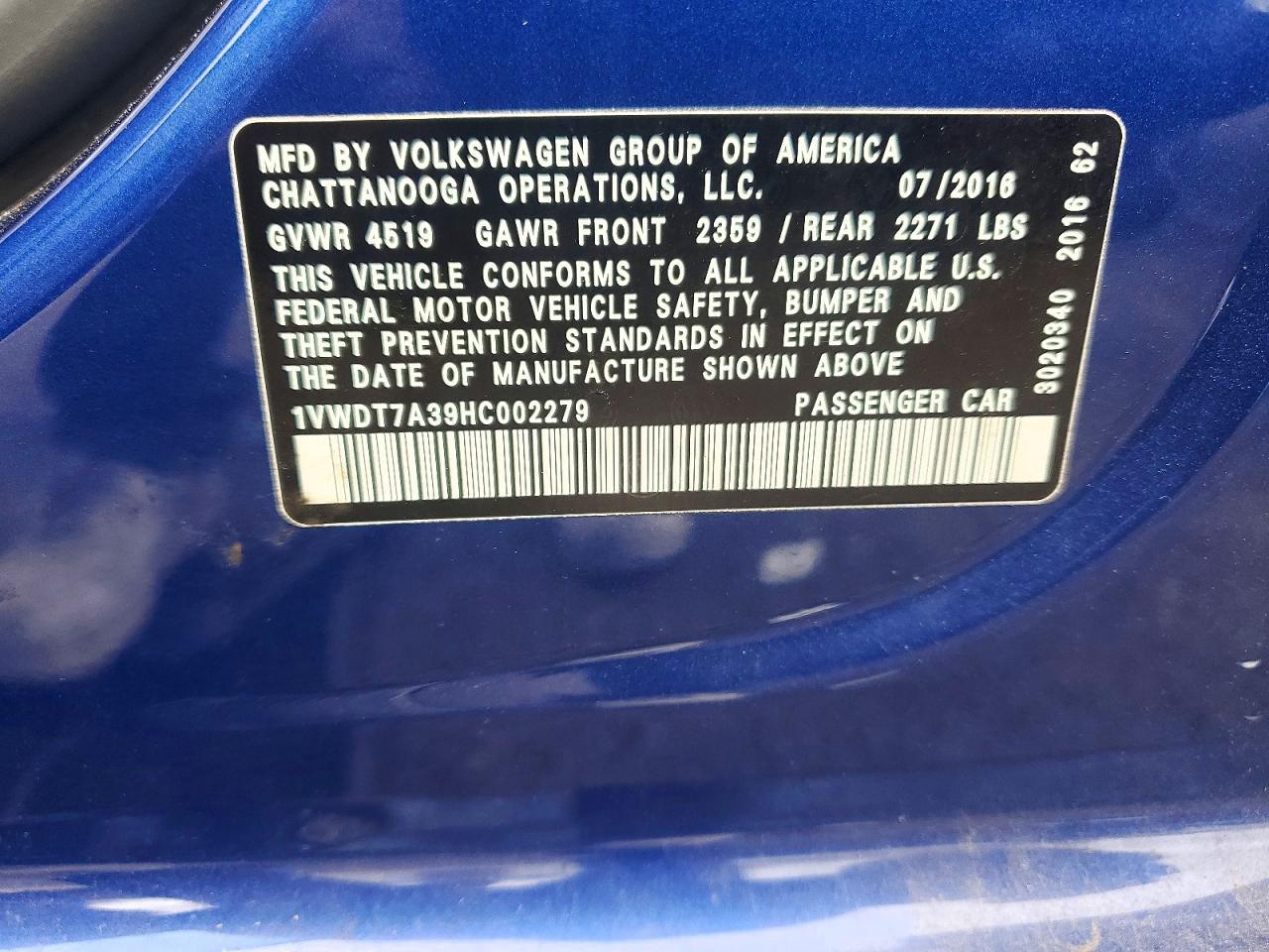 2017 VOLKSWAGEN Passat