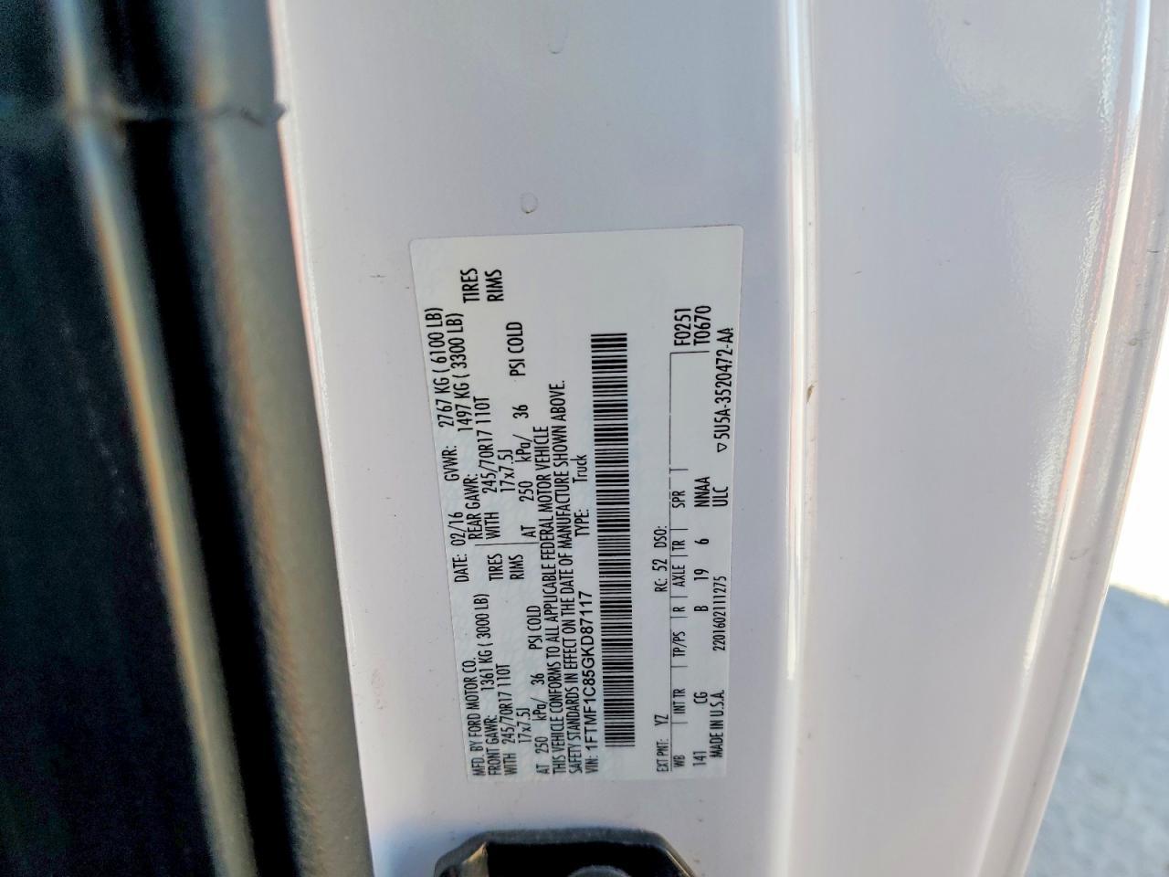 2016 FORD F-150