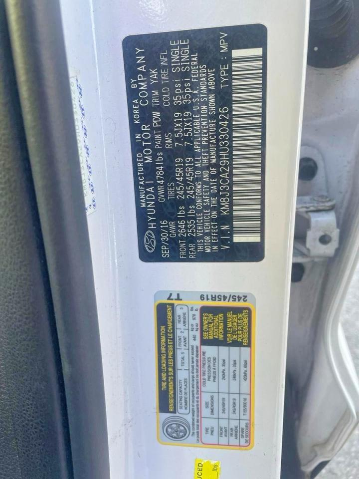 2017 HYUNDAI TUCSON